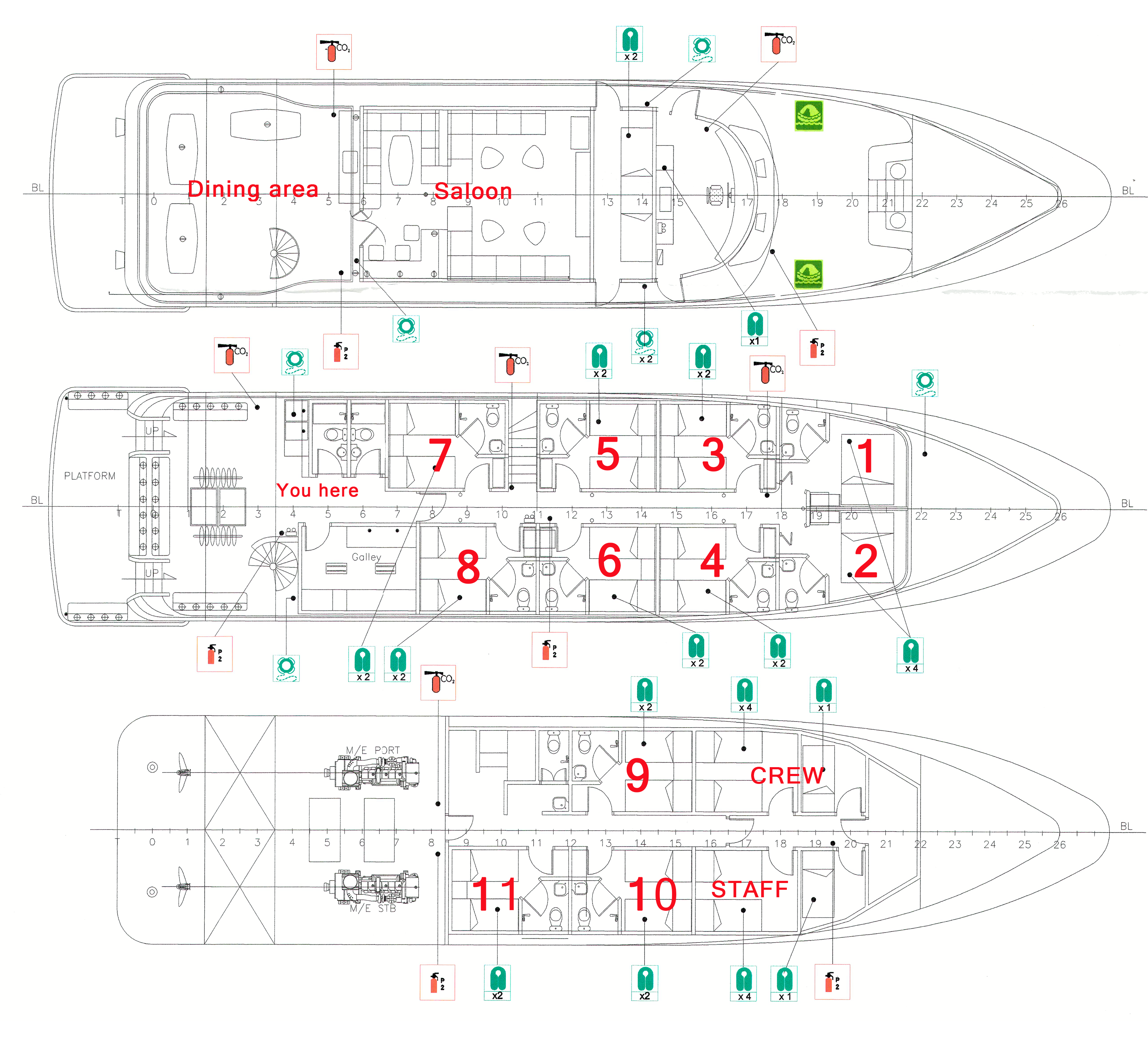 ボートレイアウト/イッサラ/シミランクルーズ