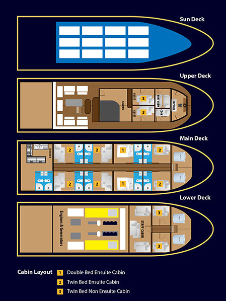 ボートレイアウト/マンタクイーン1/シミランクルーズ